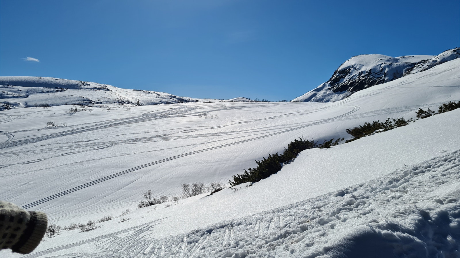 Vakkert landskap til gode skiturer Galleribilde