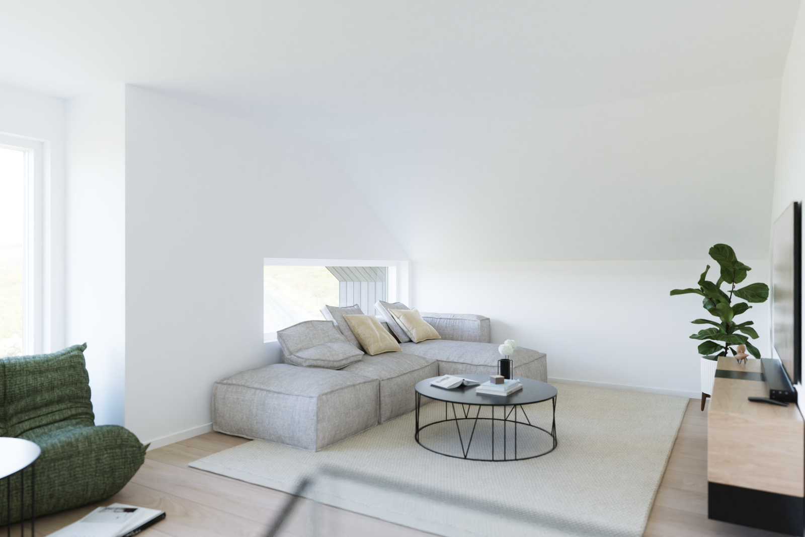 Illustrasjonsbilde fremtidig loftstue Galleribilde