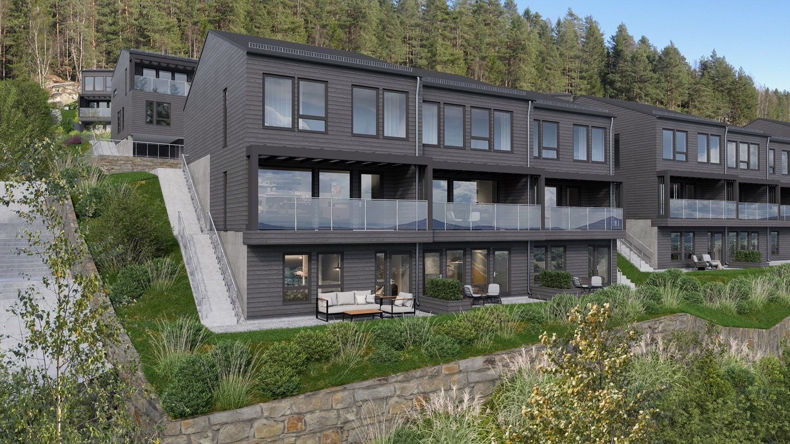 Velkommen til Øverligrenda! (Illustrasjon - Hus D) Galleribilde