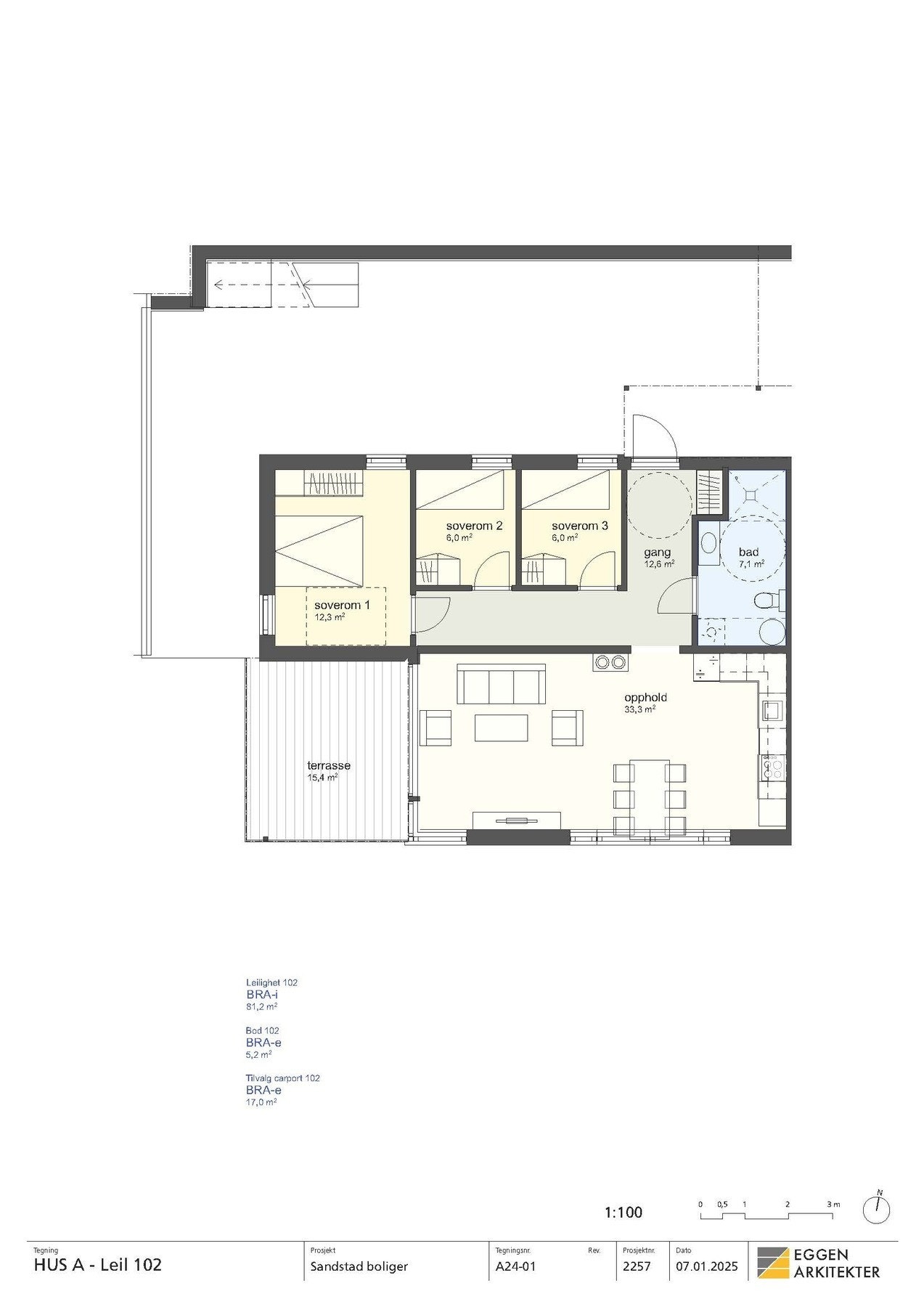 Planskisse leilighet 2 Galleribilde