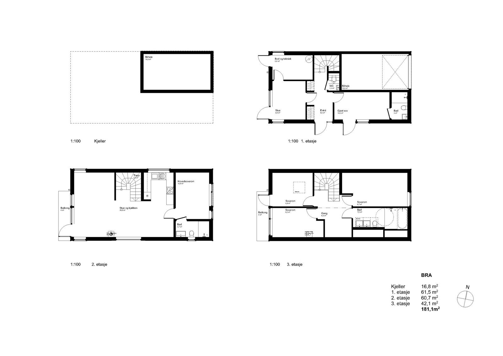Plan Hus 3 Galleribilde