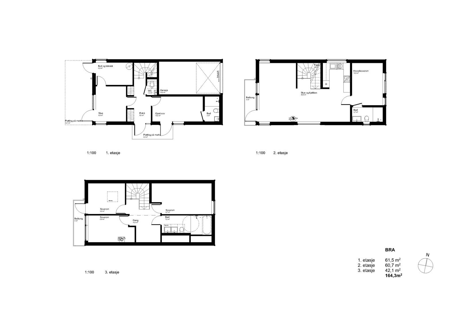 Plan Hus 2 Galleribilde