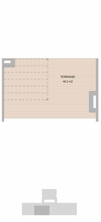 Takterrasse. Galleribilde