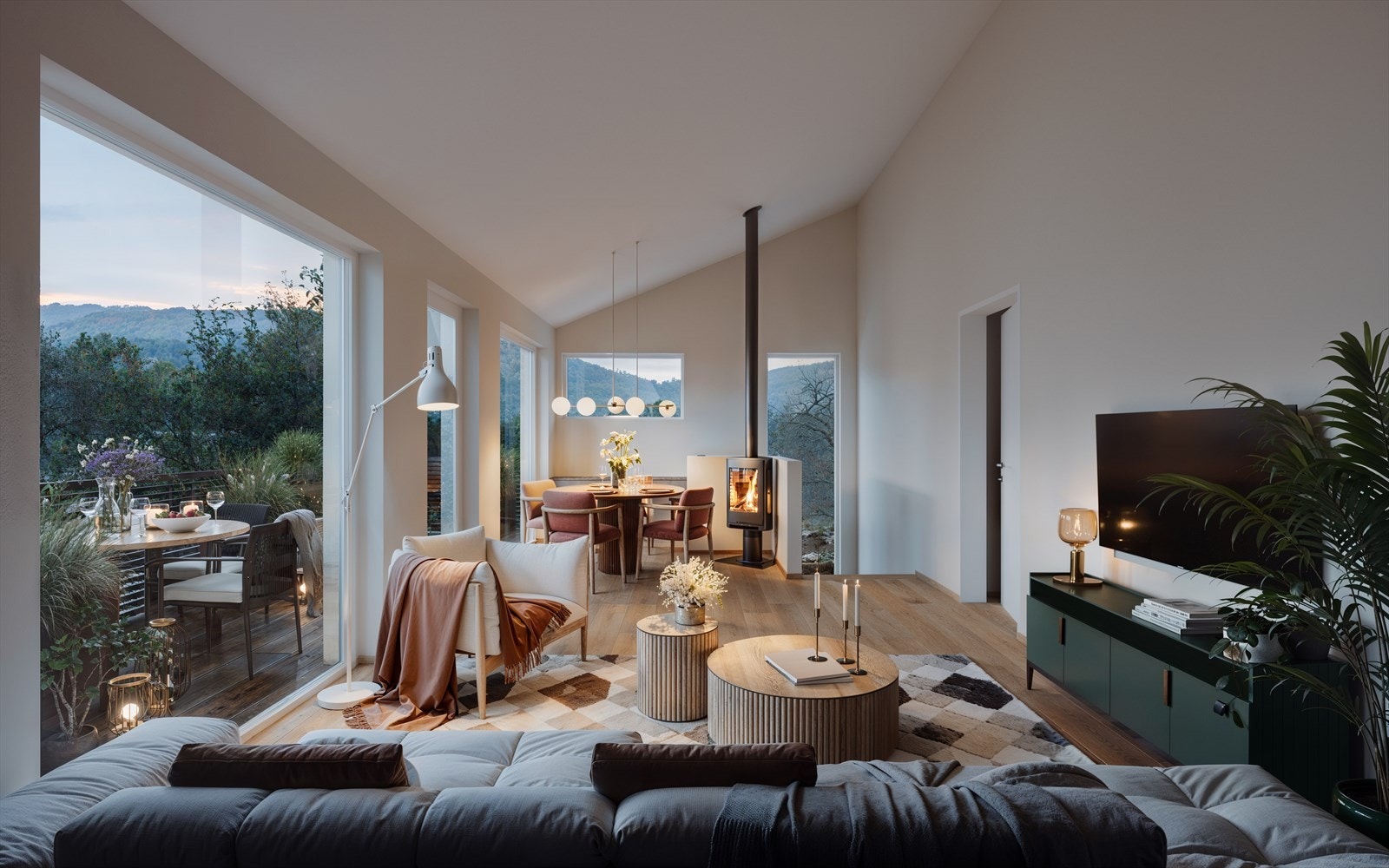 Illustrasjon - stue Galleribilde