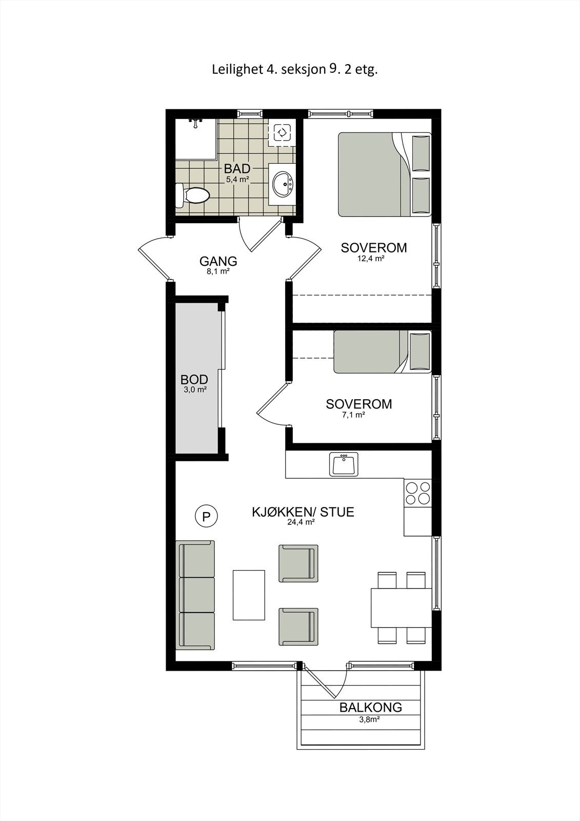 Leilighet 4. seksjon 9.jpg Galleribilde