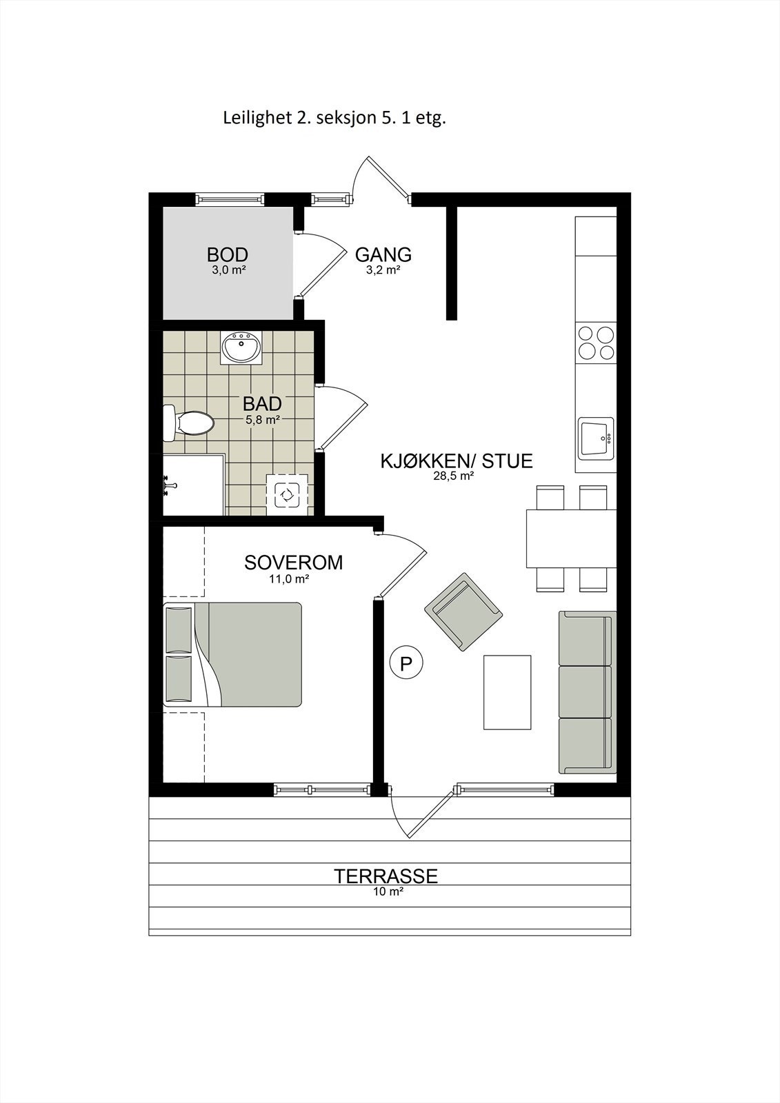 Leilighet 2 seksjon 5.jpg Galleribilde