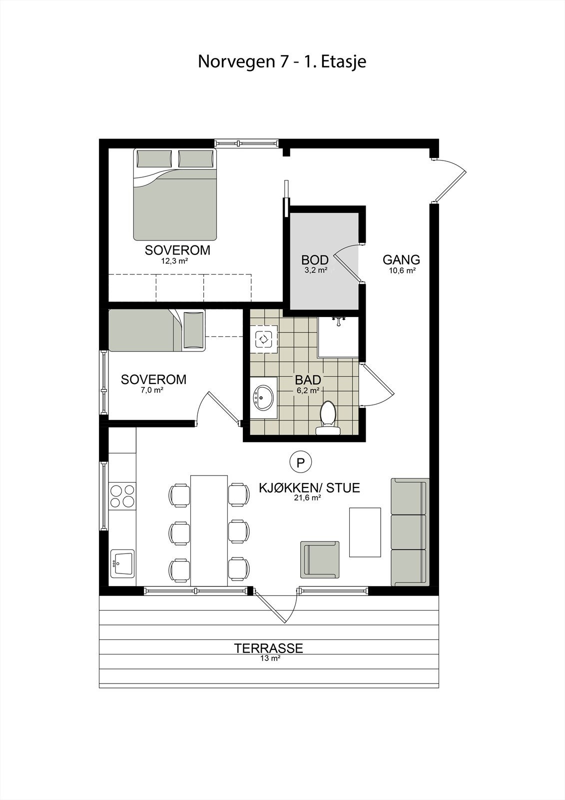 Leilighet 103. Seksjon 4 Galleribilde