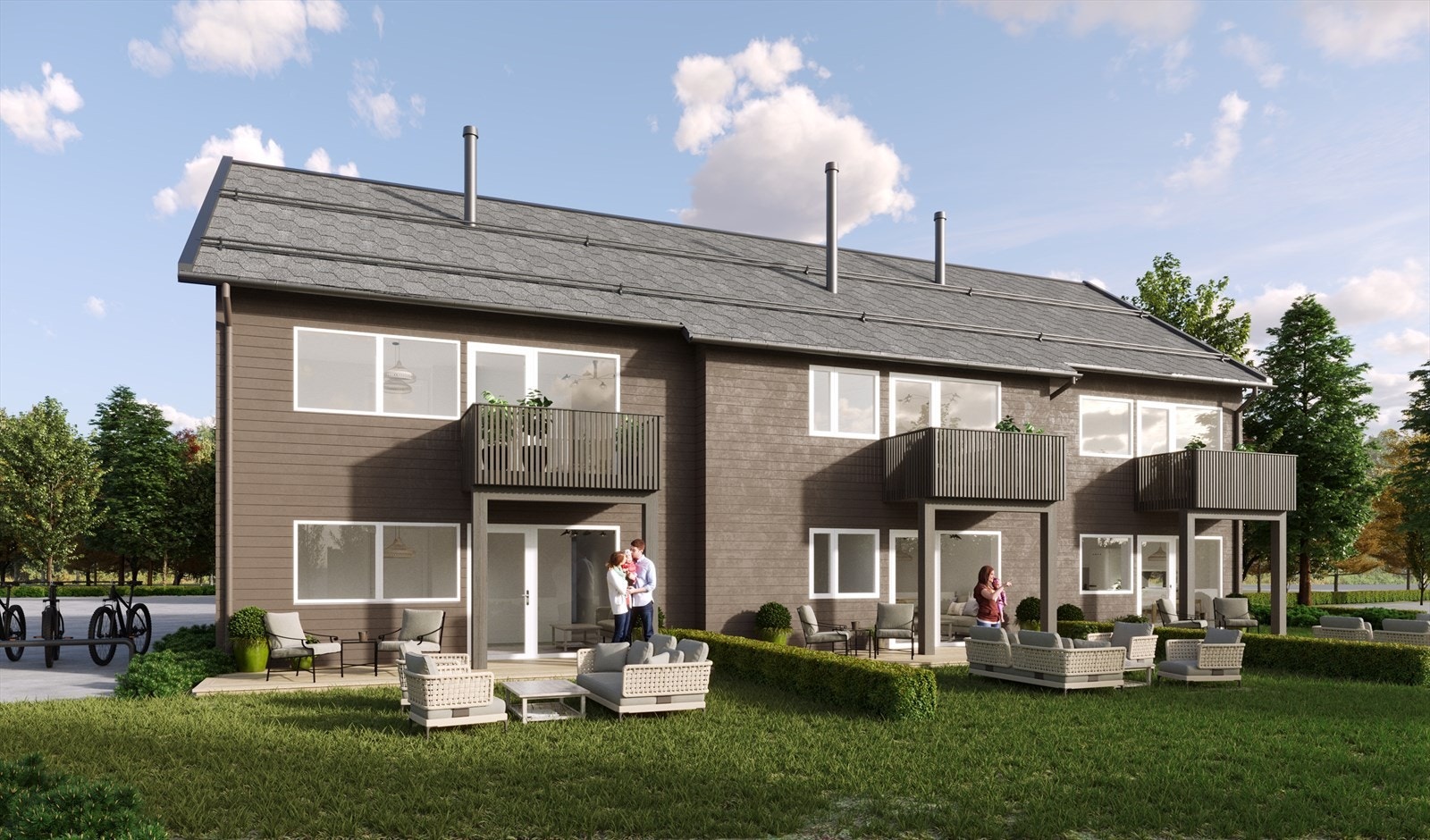 Illustrasjon. Solrike uteplasser mot syd Galleribilde