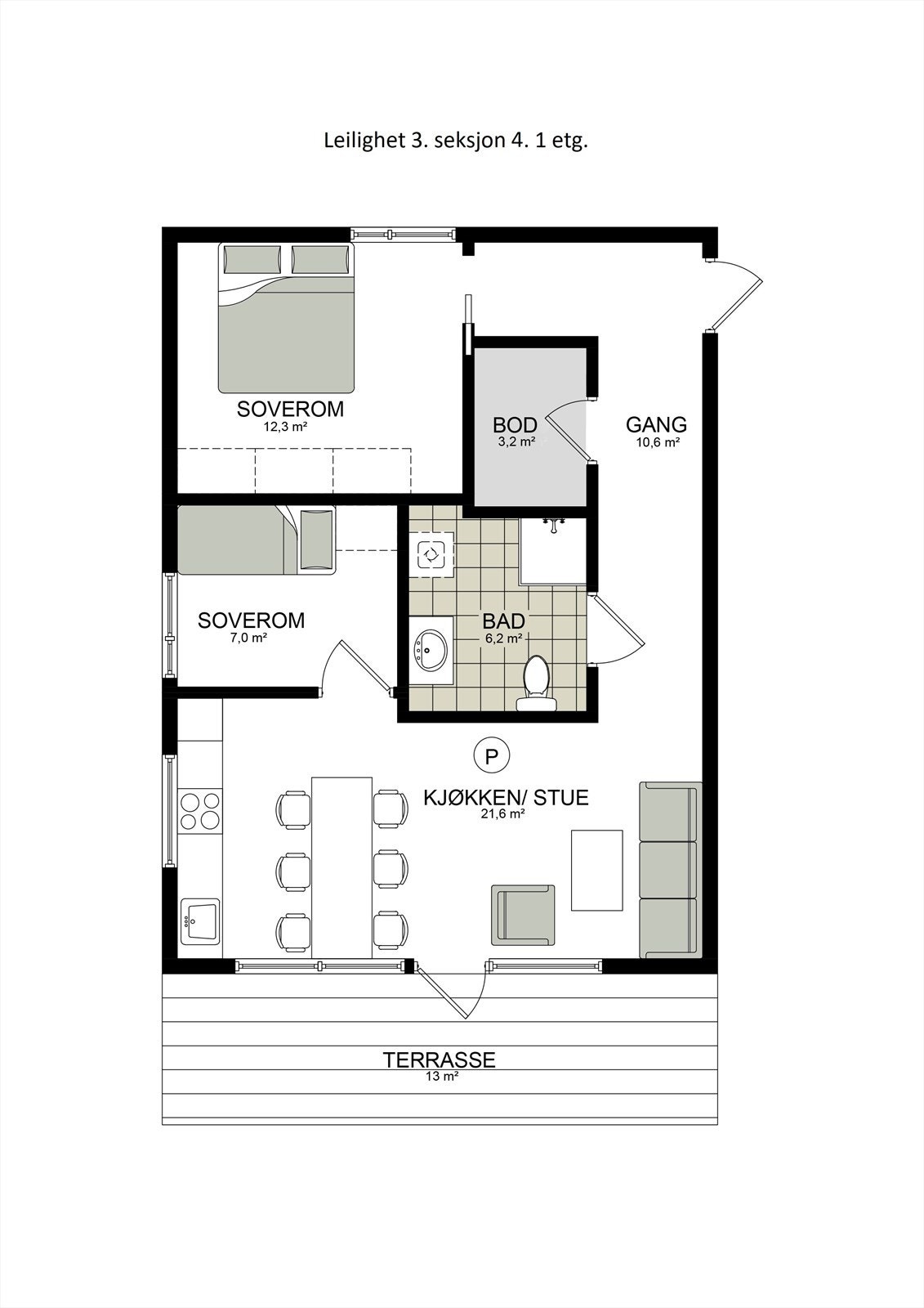 Leilighet 3 seksjon 4.jpg Galleribilde