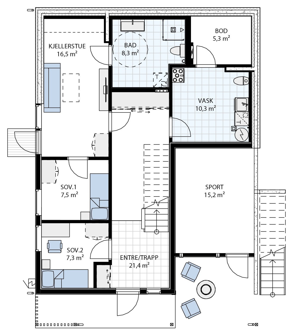Plan u.etg Galleribilde