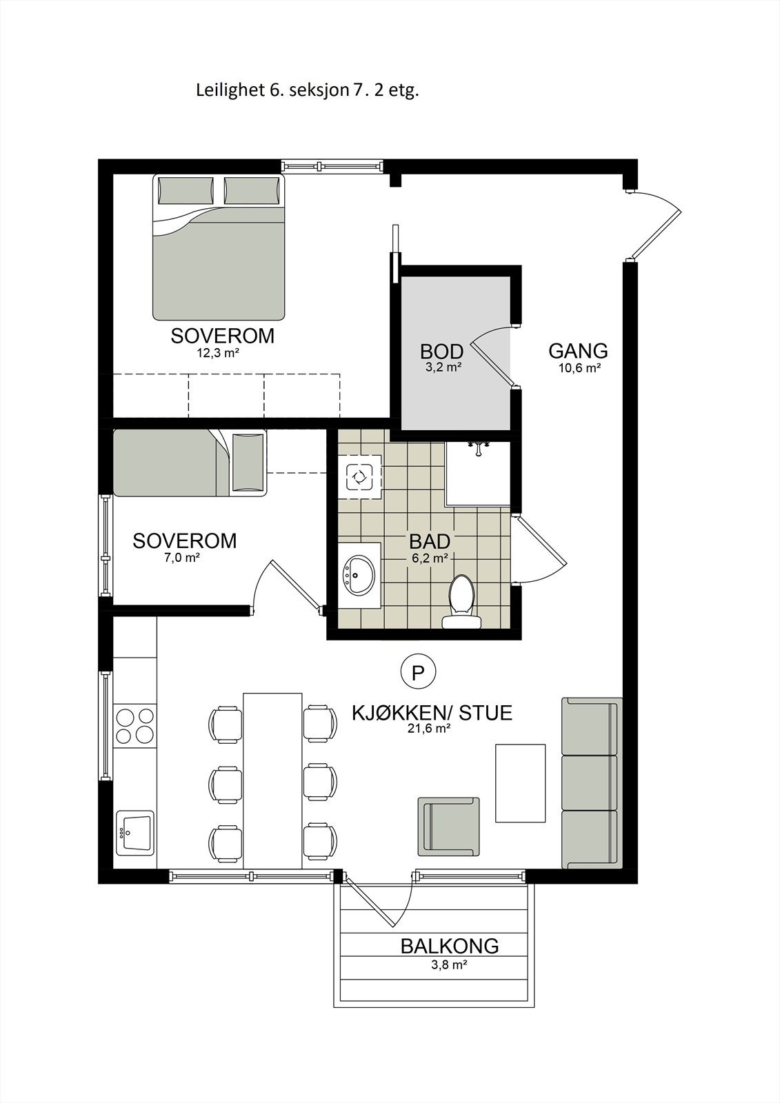 Leilighet 6 seksjon 7.jpg Galleribilde