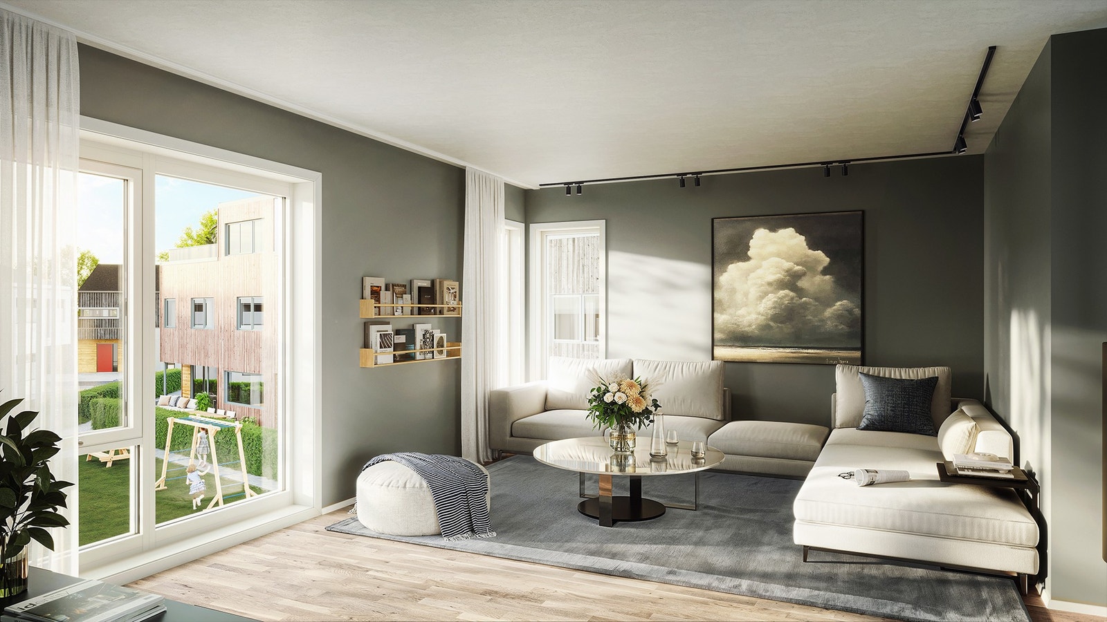 Stue (3D-Bilde er av illustrativ karakter. Avvik vil forekomme) Galleribilde