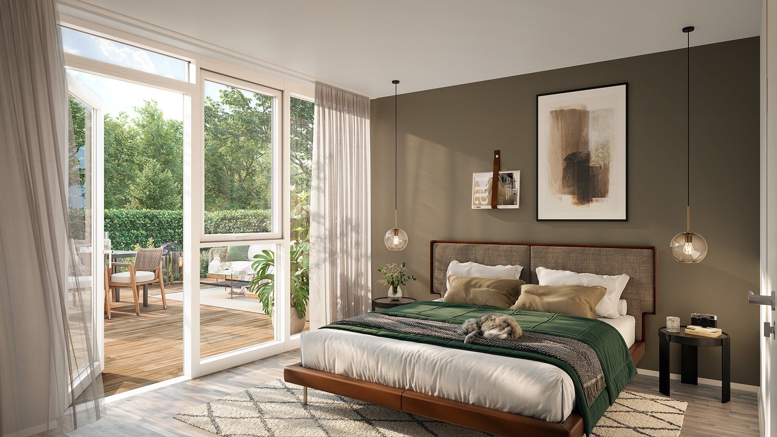 Soverom - Enebolig A2 og A3. (3D-Bilde er av illustrativ karakter. Avvik vil forekomme) Galleribilde