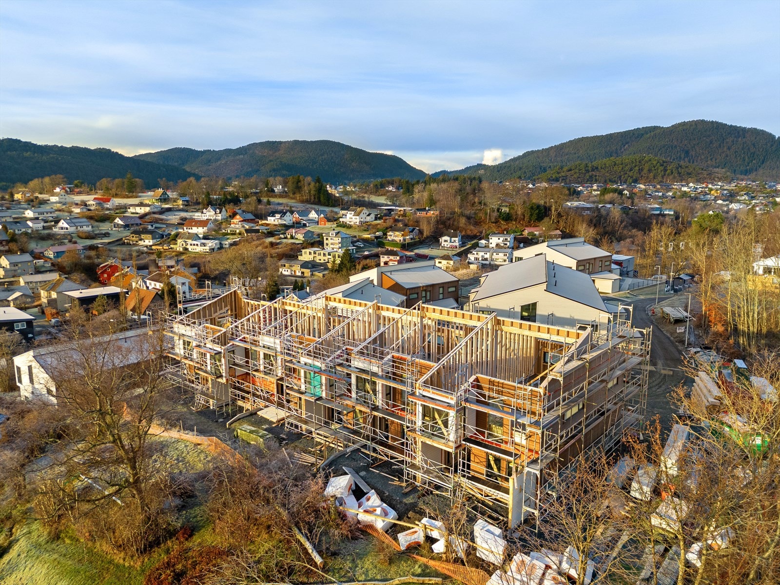 Bygg F er under oppføring Galleribilde