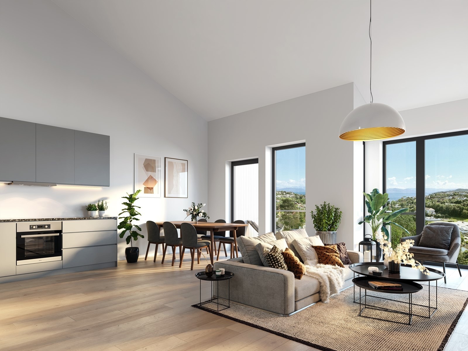 Boligene blir levert med gode moderne kvaliteter (Illustrasjon - avvik vil forekomme) Galleribilde