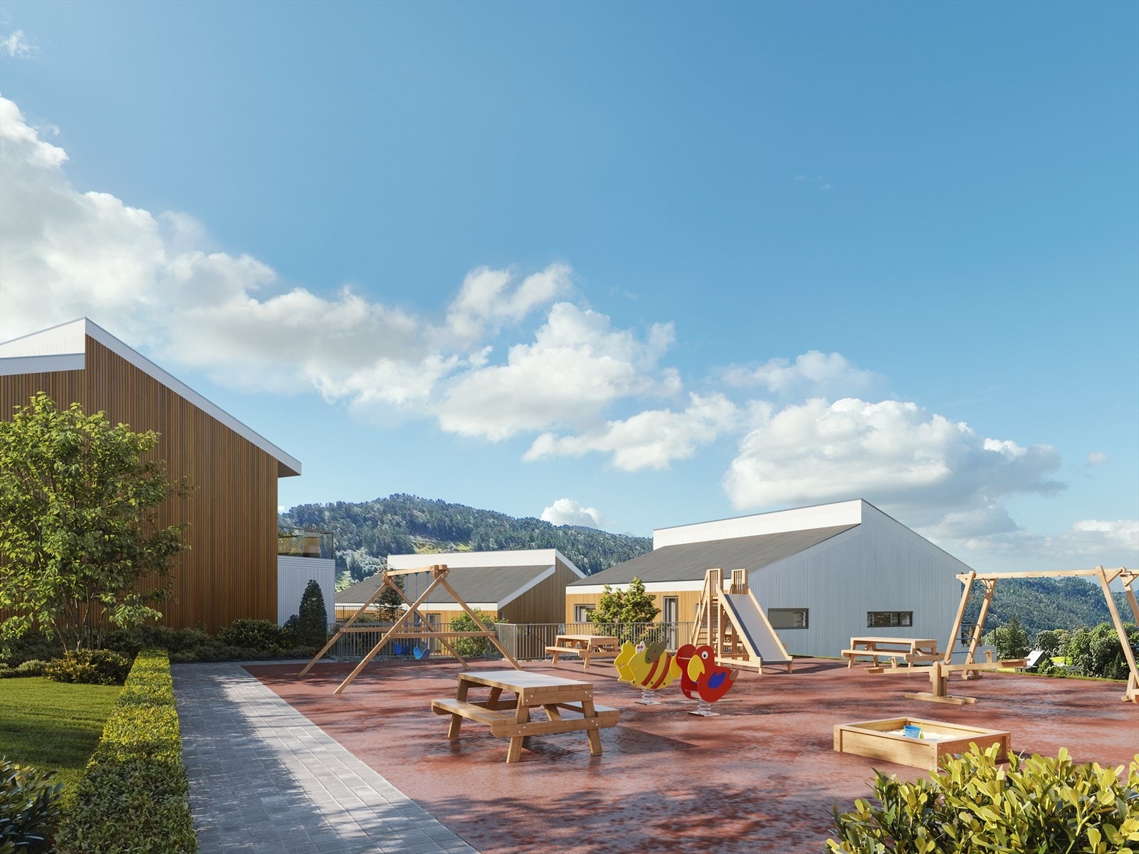 Fellesarealer blir pent opparbeidet (Illustrasjon - avvik vil forekomme) Galleribilde