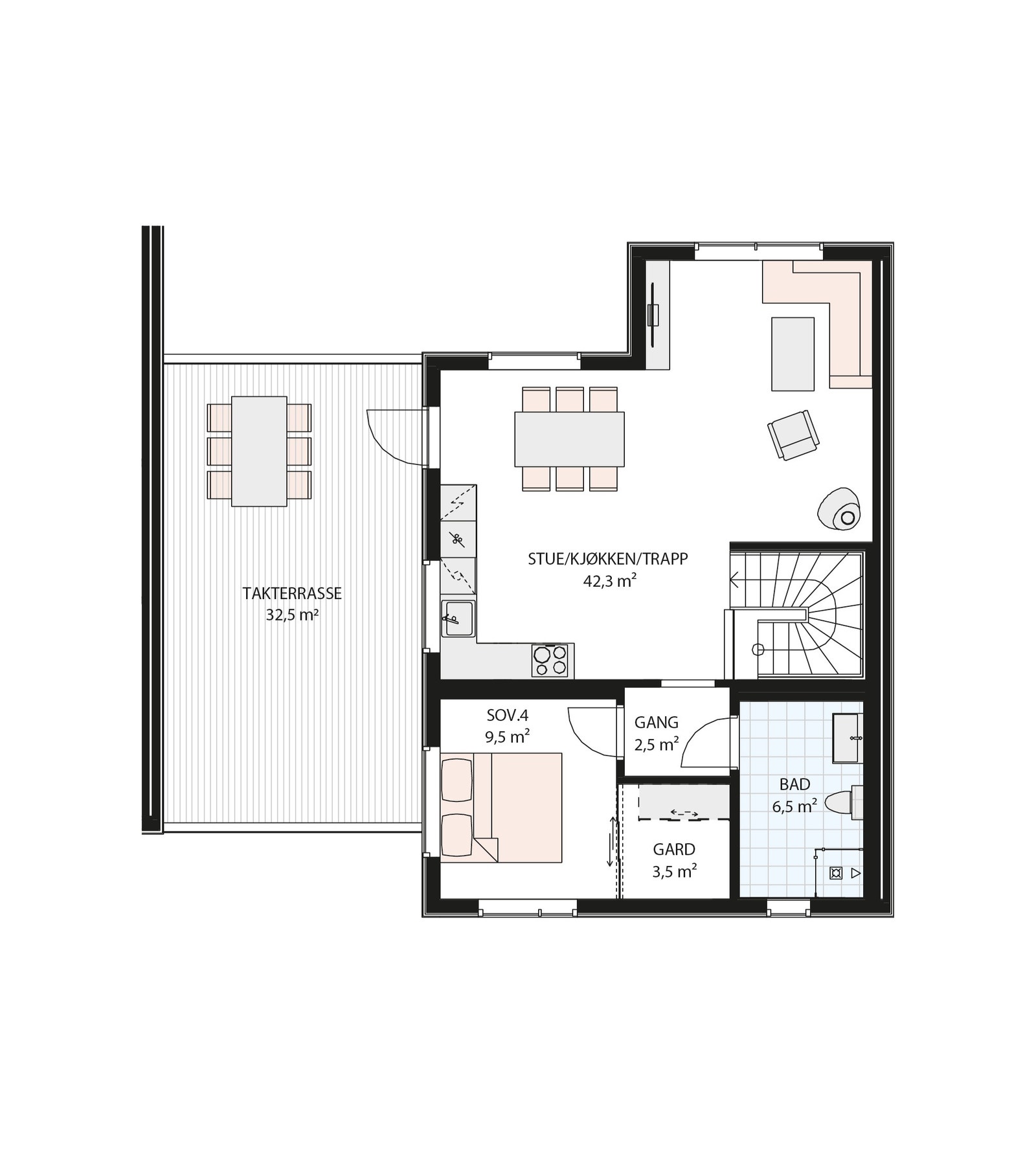 Plantegning 2. etg. Galleribilde