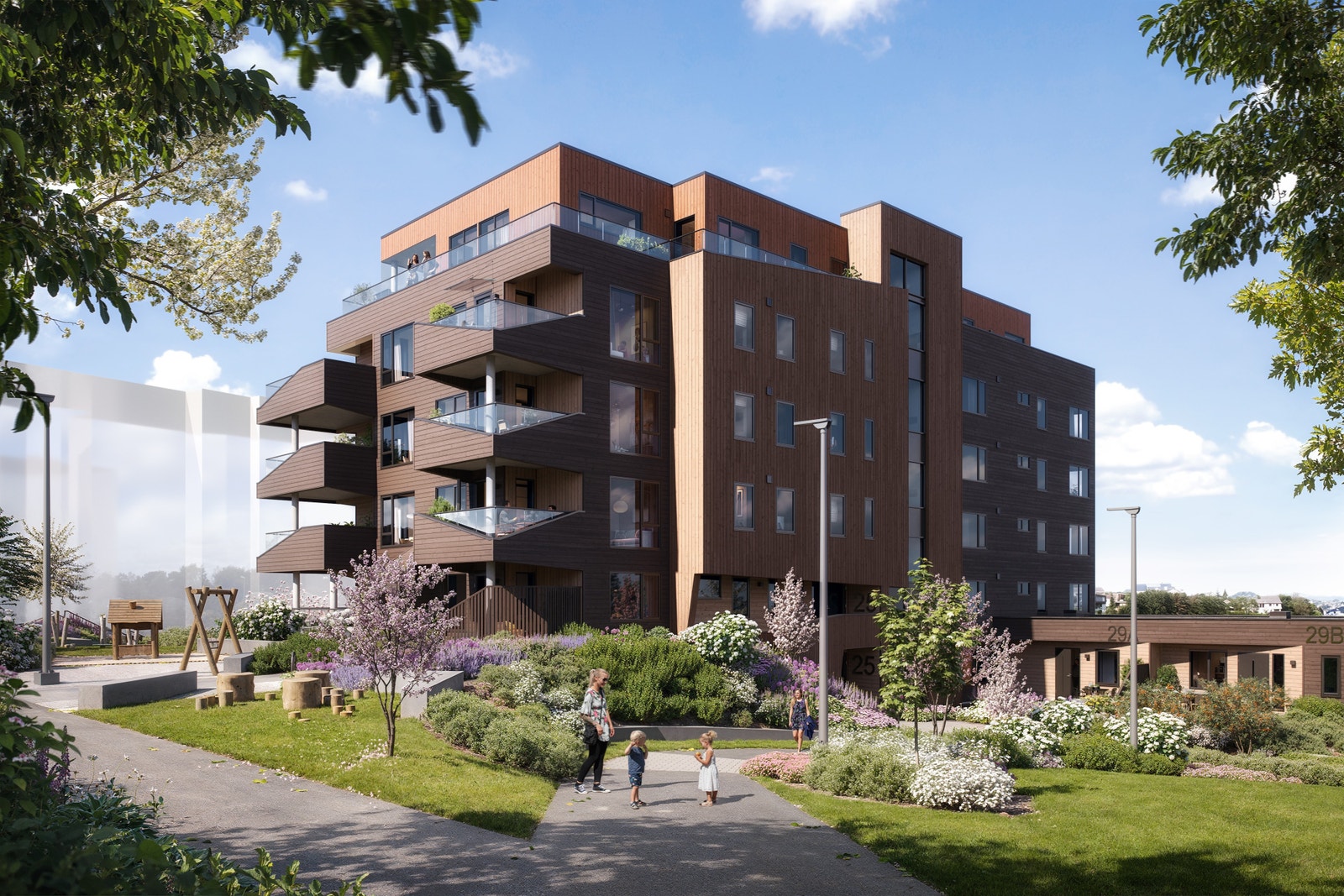 Fasaden innover i feltet Galleribilde