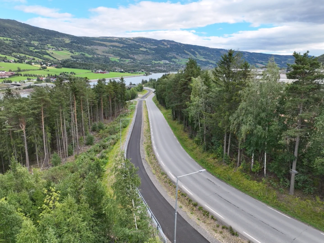 Vei og gang vei til byggefeltet Galleribilde
