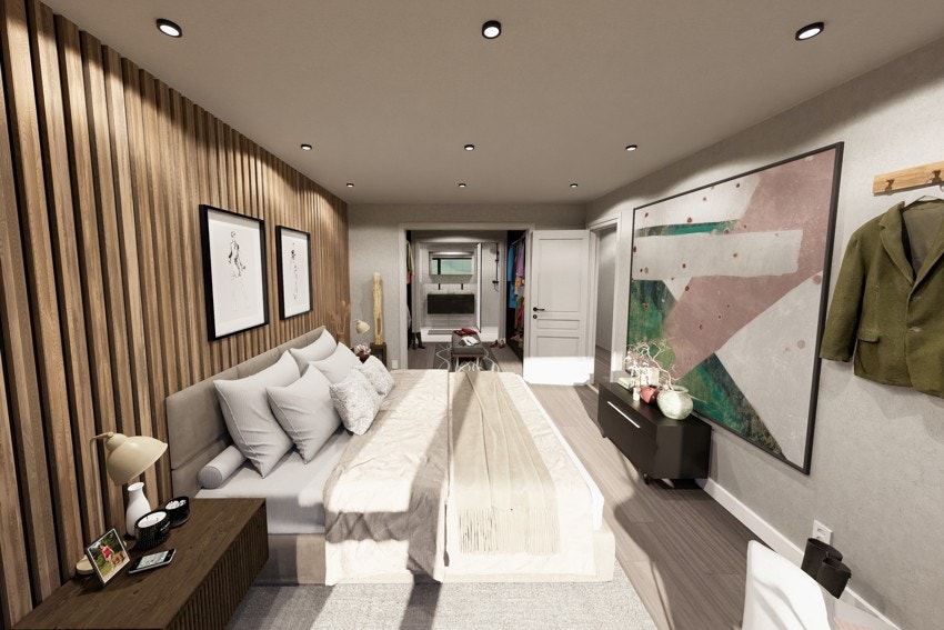 6 soverom med god plass til garderober. Galleribilde