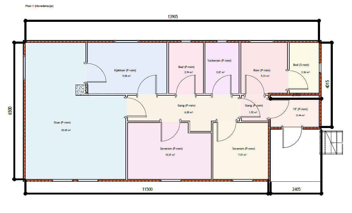 Plantegning Galleribilde
