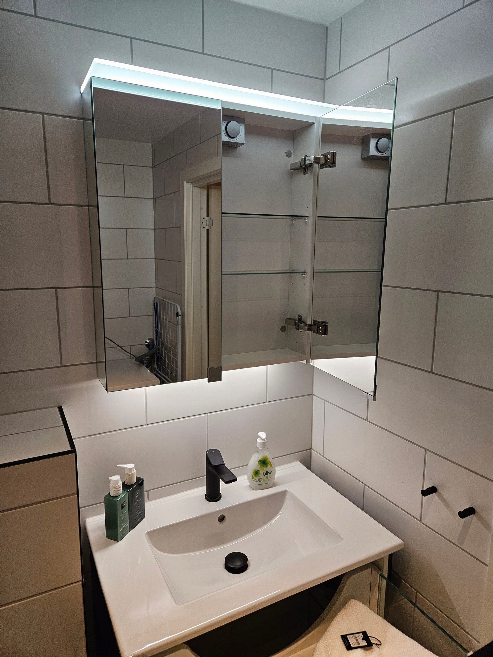 Speilskap med hyller Galleribilde