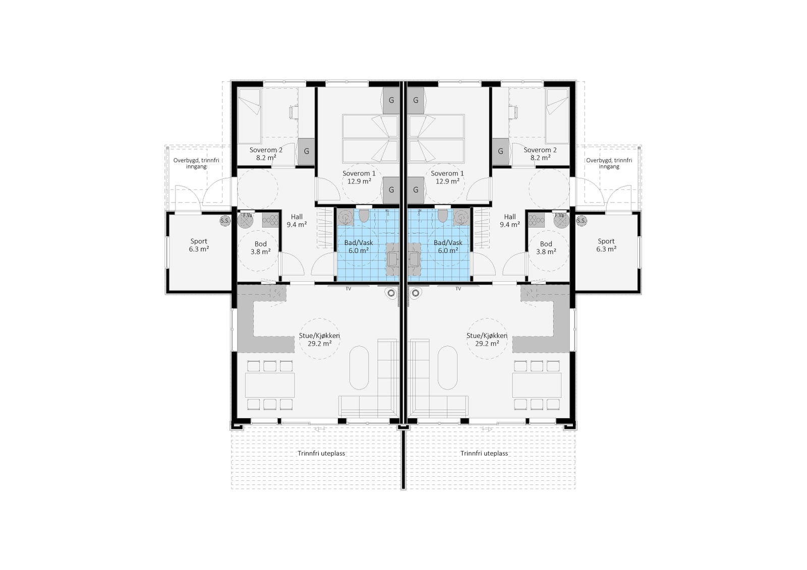 Plantegning Galleribilde