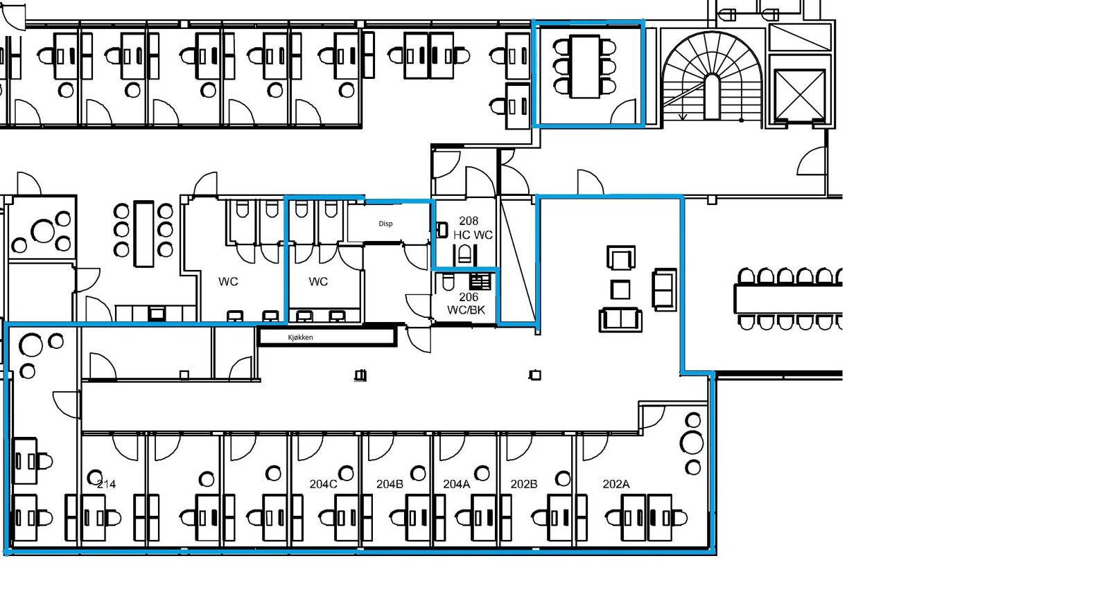 forslag til flytting av kjøkken for bedre utnyttelse Galleribilde