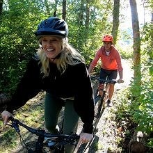 Fine fritidsområder sommer som vinter. Galleribilde