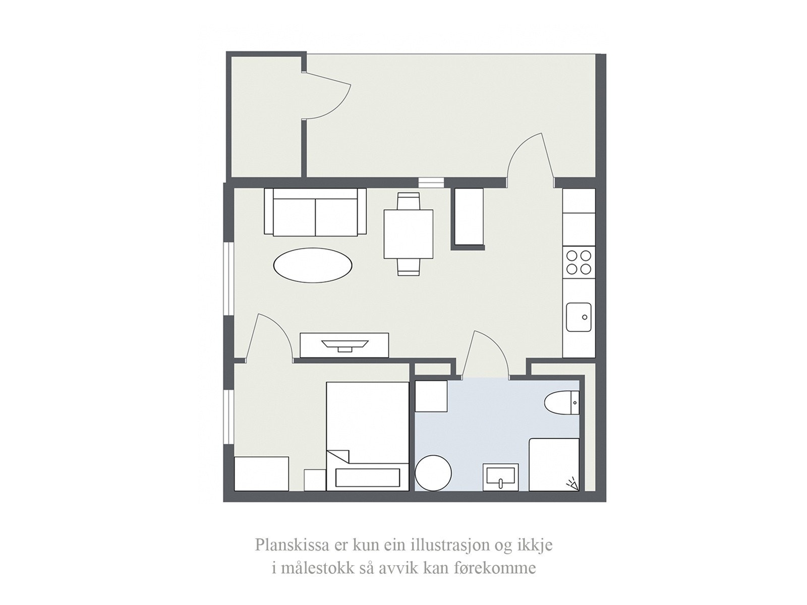 Planteikning Galleribilde