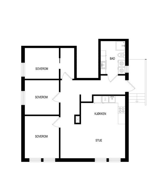 Plantegning Galleribilde