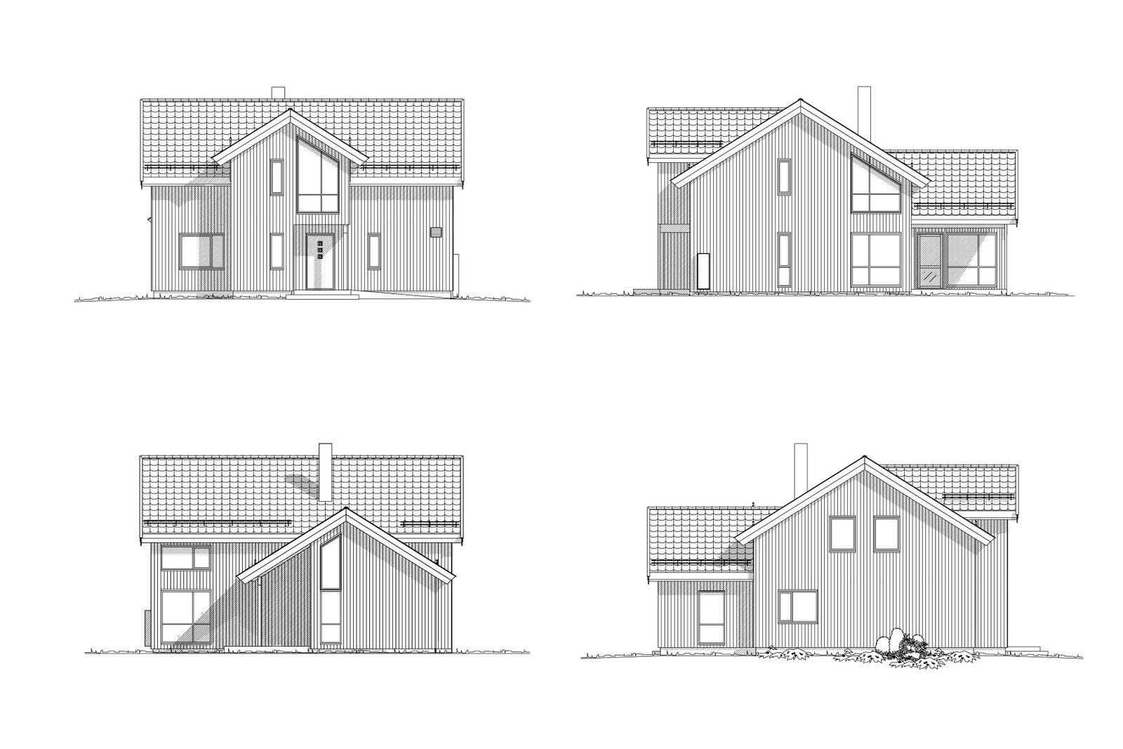 Fasade tegninger Galleribilde