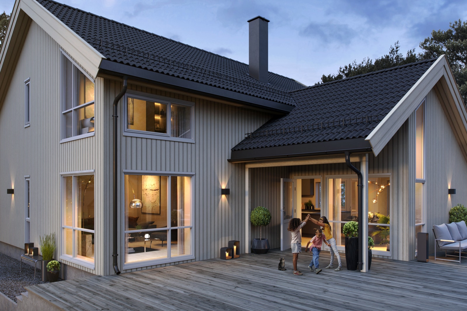 Prato overbygget terrasse Galleribilde