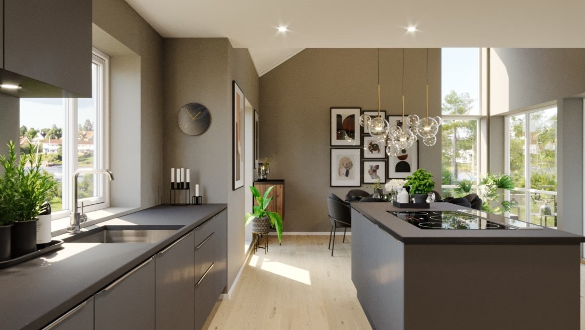 Kjøkken og spiseplass Galleribilde