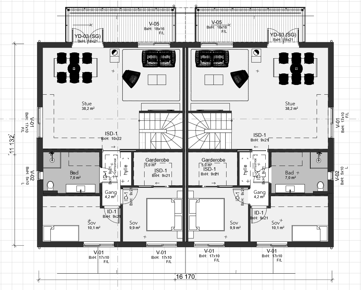 Planløsning 2.etg. Galleribilde