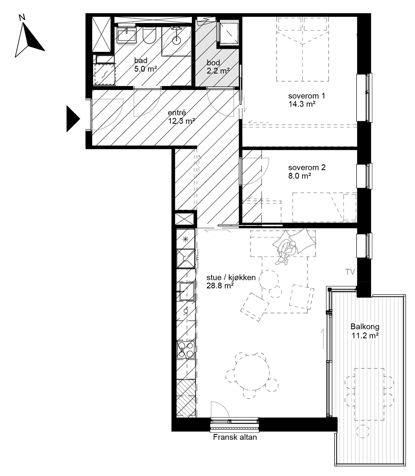 Plantegning Galleribilde