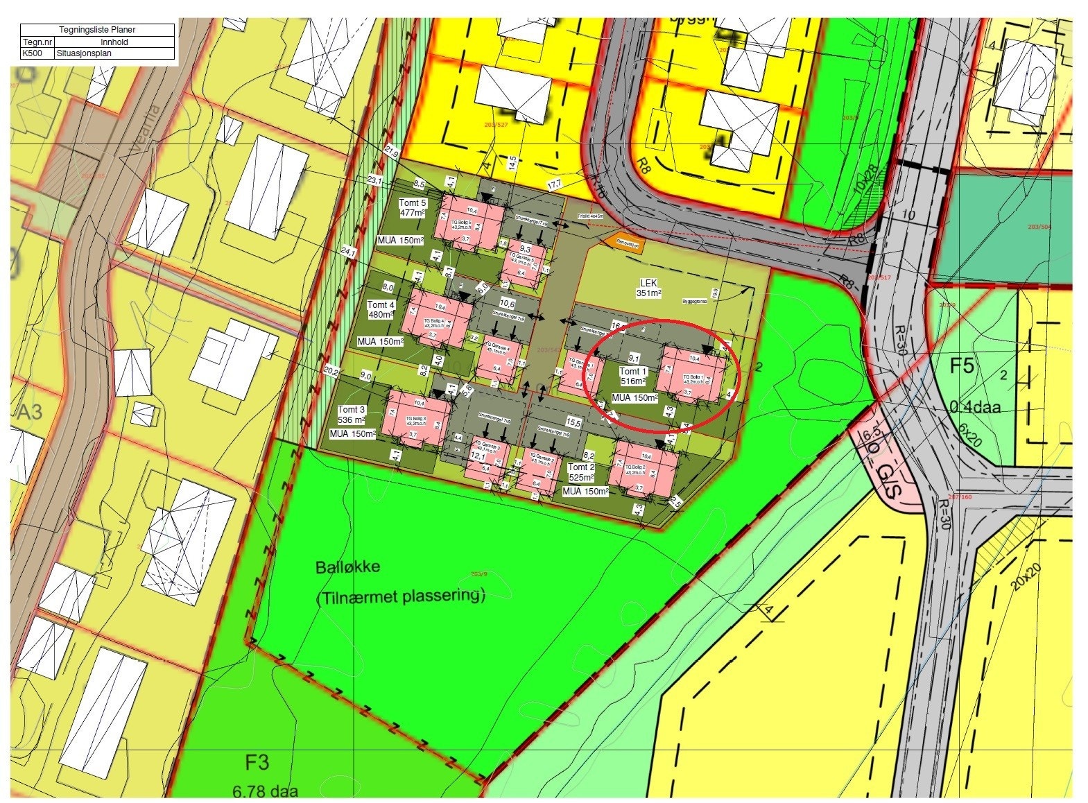 Situasjonsplan Galleribilde