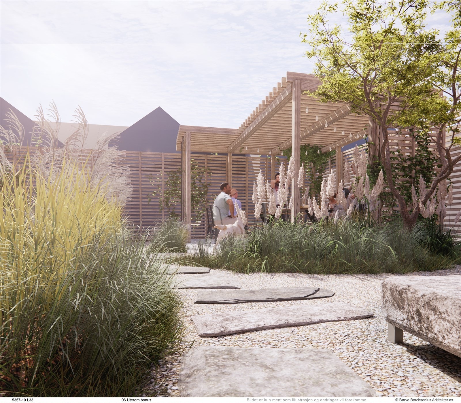 Felles uterom for aktivitet og trivsel i L33. .-) Galleribilde