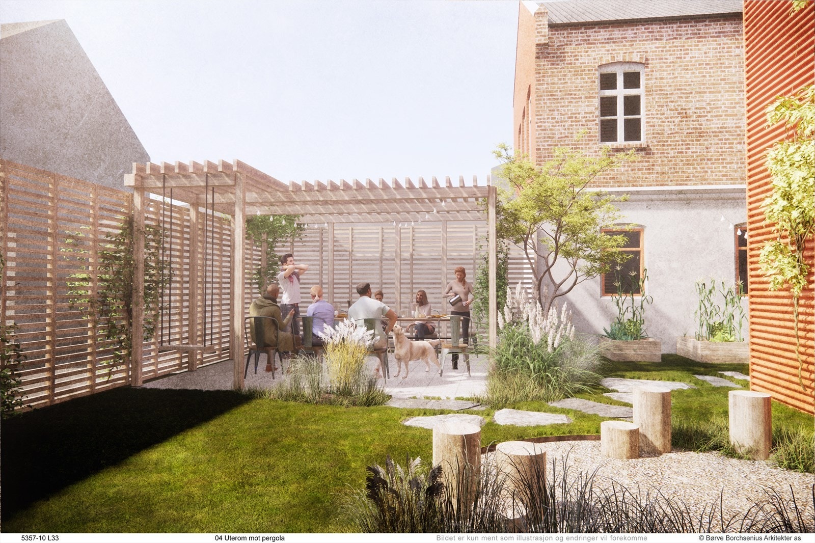 5357-10 L33 04b Uterom mot pergola.jpg Galleribilde