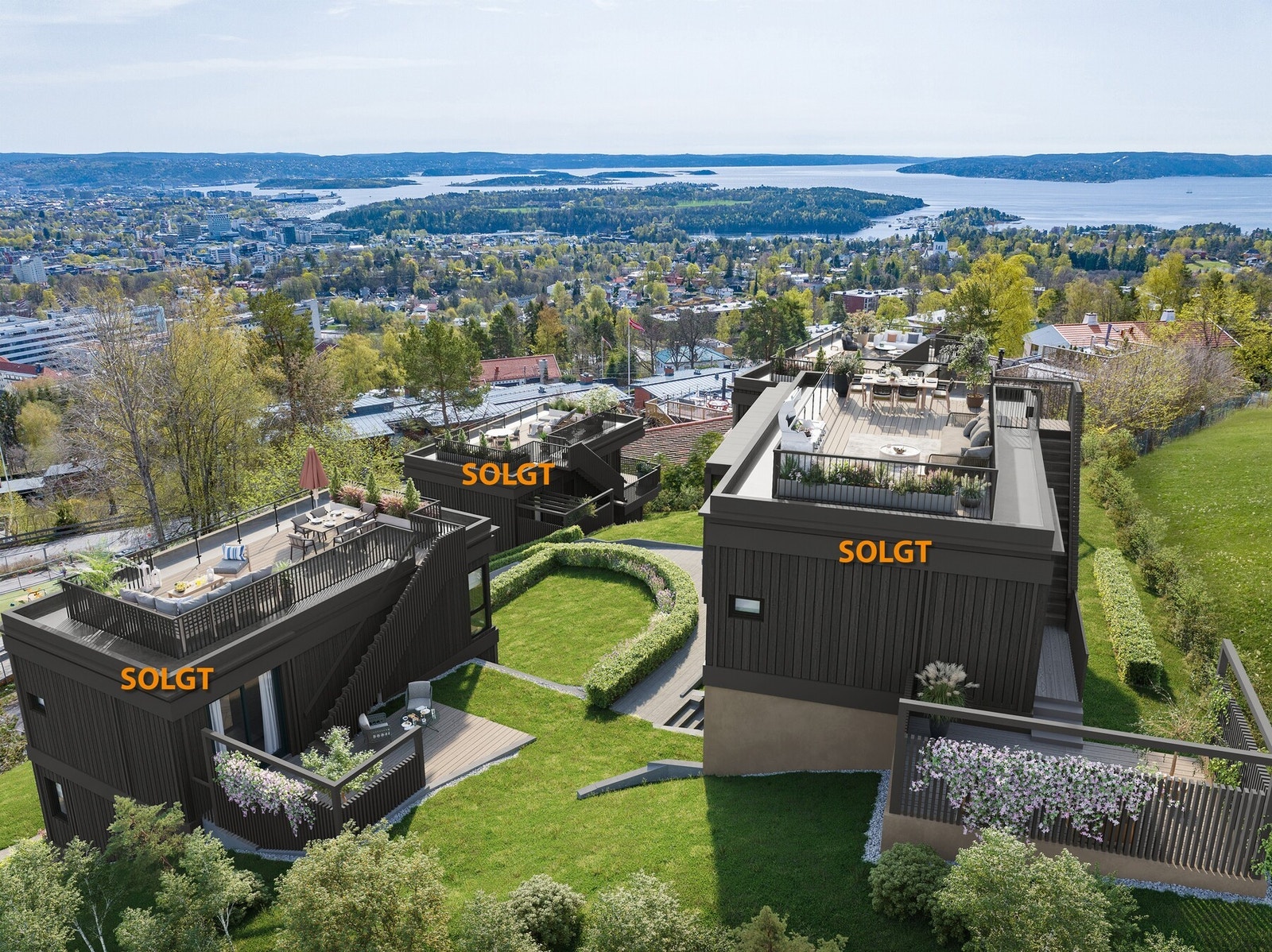 Velkommen til Ullernkammen 8. Bildene er kun ment som illustrasjon og avvik vil forekomme. Boligene bygges iht. leveransebeskrivelsen og romskjema. Galleribilde