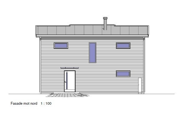 Fasade mot nord Galleribilde