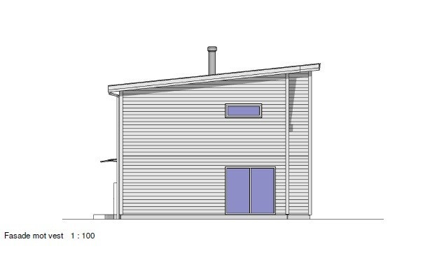 Fasade mot vest Galleribilde