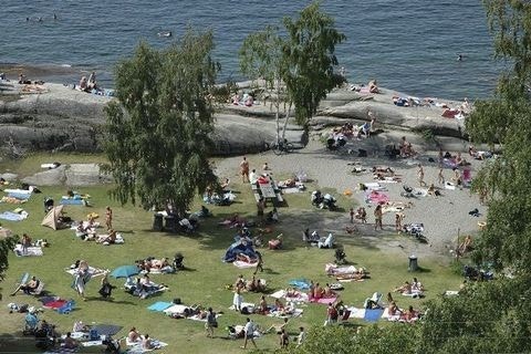 Katten strand ligger til gangavstand Galleribilde