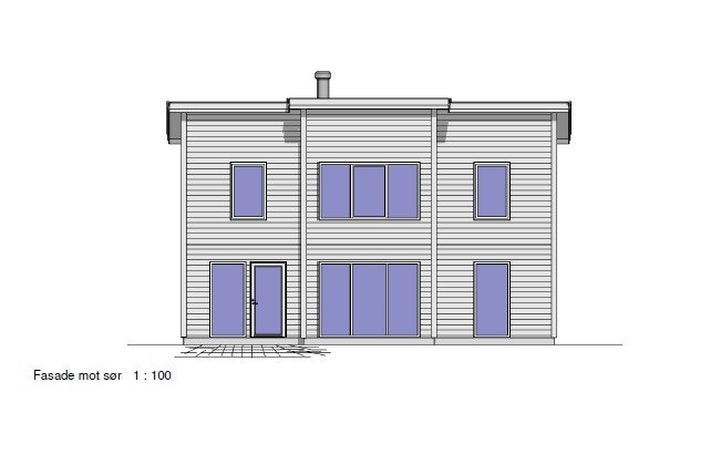 Fasade mot sør Galleribilde