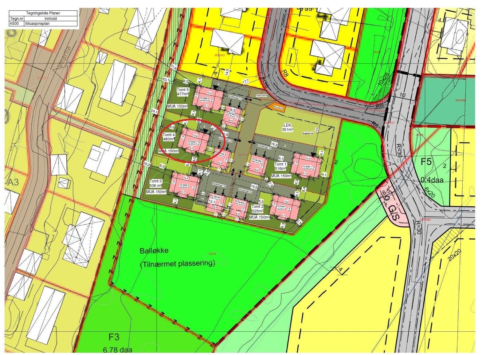 Situasjonsplan Galleribilde