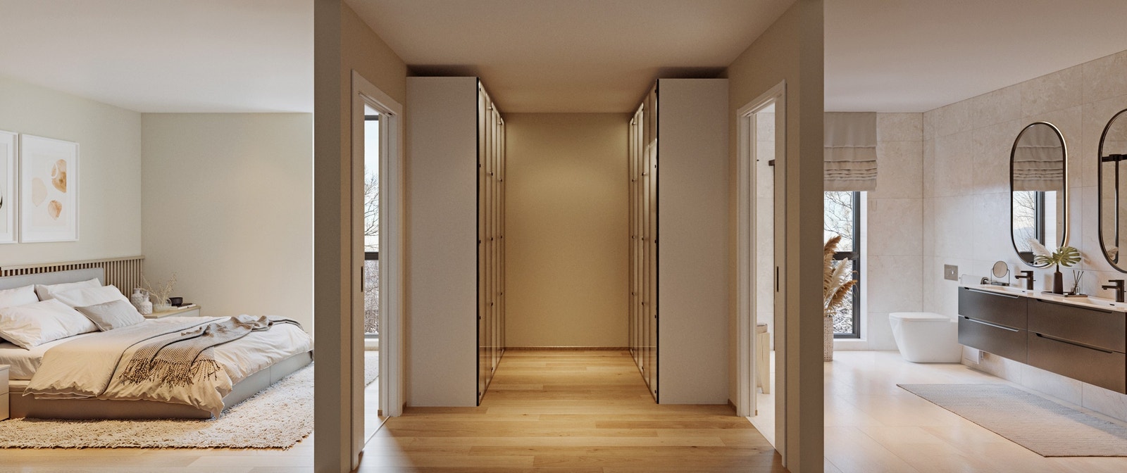 Hovedsoverom med egen walk-in og eget bad 23A Galleribilde