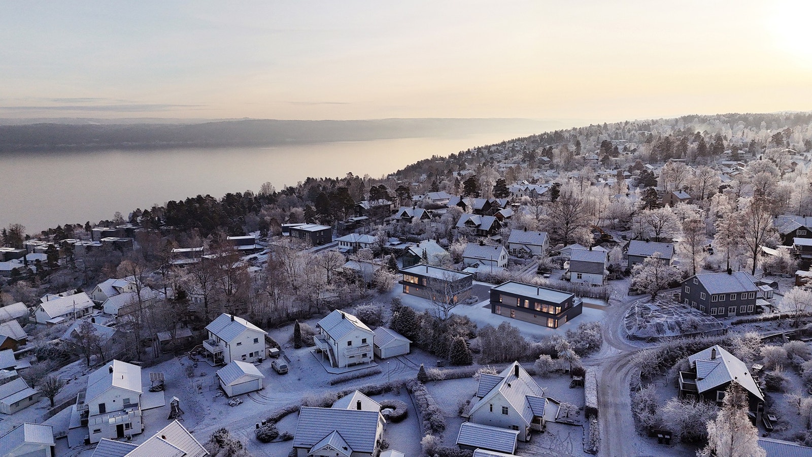Fasade og område fra nordvest Galleribilde
