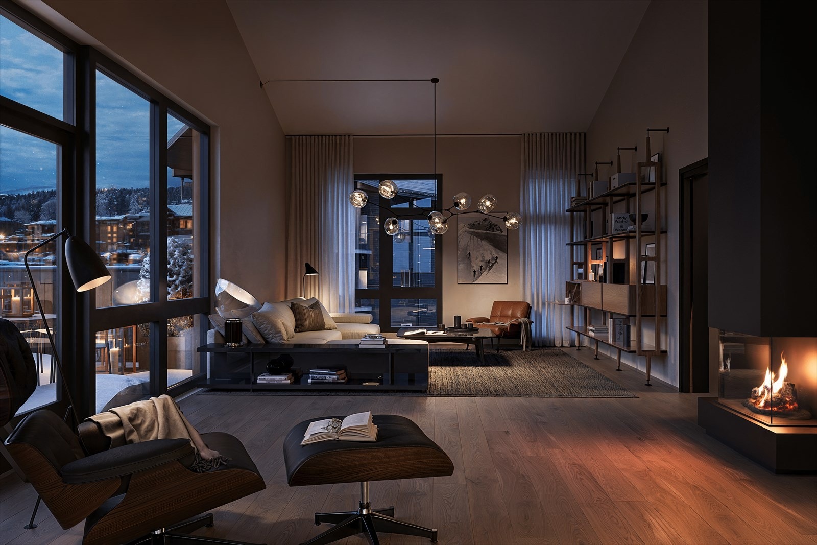 Leilighet 506 har en romslig stue på hele 89 kvm og stor terrasse på 68 kvm Galleribilde