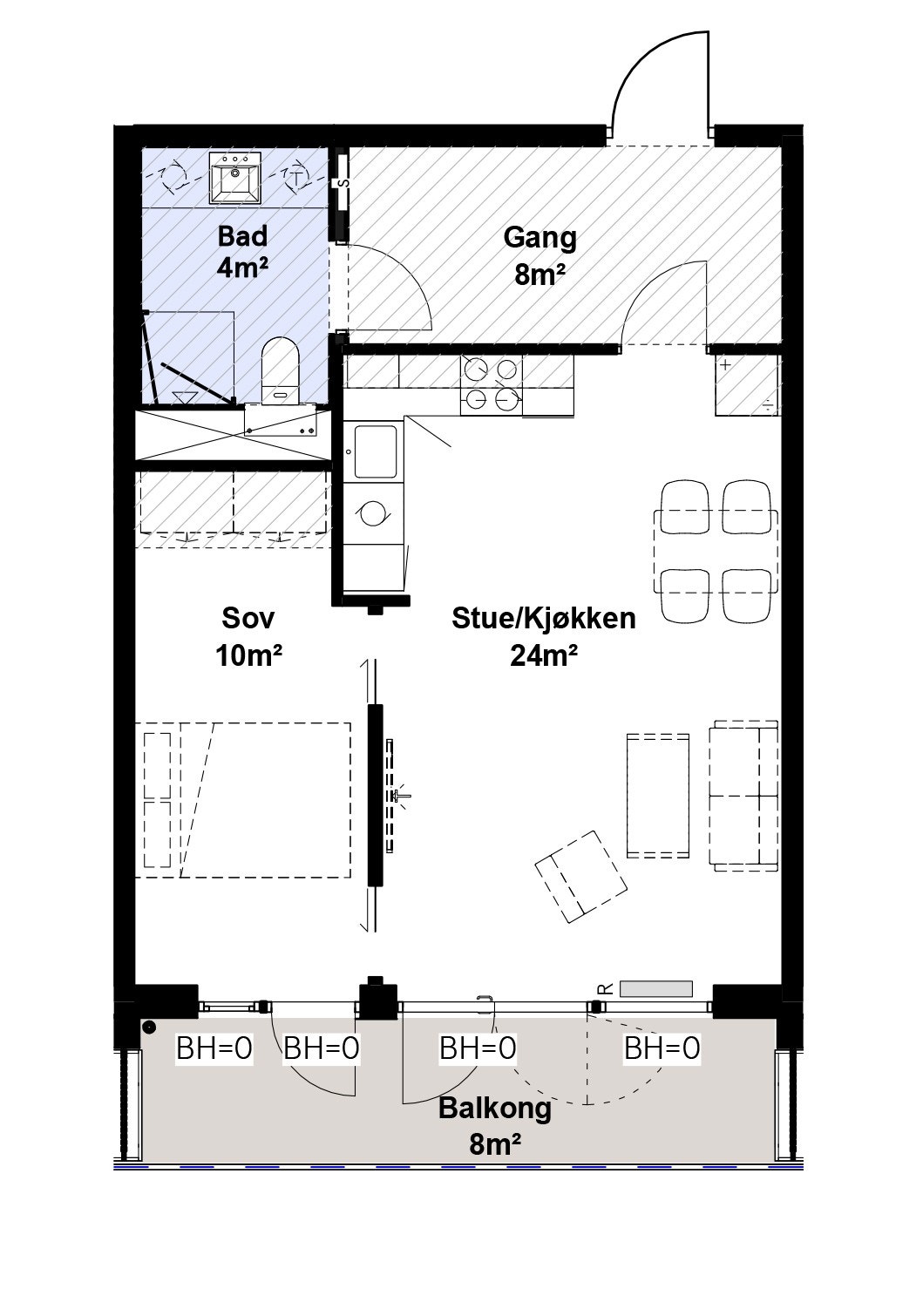 Plantegning for leilighet 6027 Galleribilde