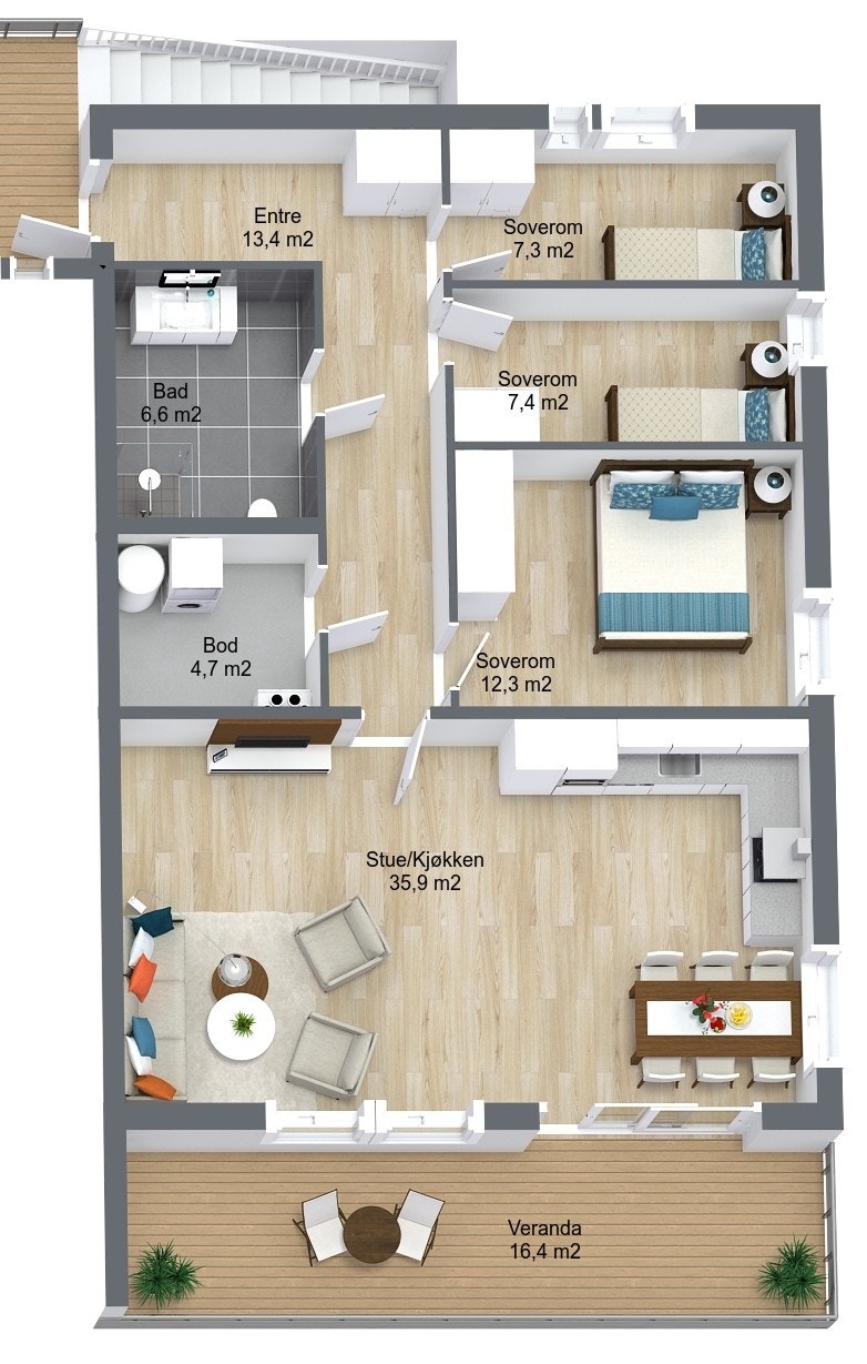 Planillustrasjon Galleribilde